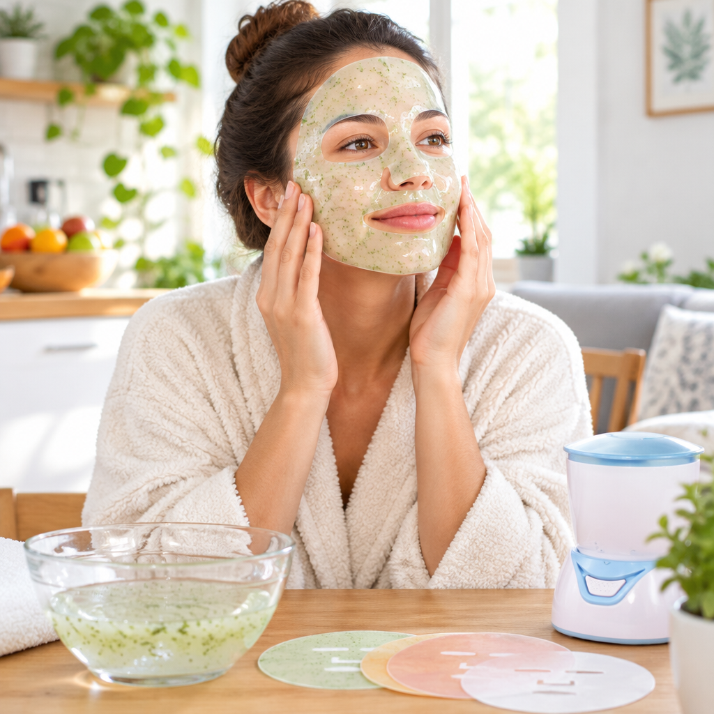 Automatic Fruit and Vegetable Mask Maker – Intelligent DIY Facial Mask Machine for Fresh At-Home Skin-Care Blends and Personalized Beauty Routines