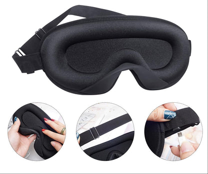 USB Heated Eye Mask – Vibration Eye Massager for Warm Compress, Sleep Support and Eye Strain Relief