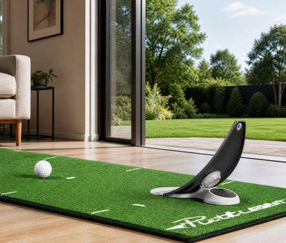 Portable Golf Putter Alignment Tool – Foldable Indoor and Outdoor Practice Holder with Triple Aim Points for Stable, Accurate Putting Training