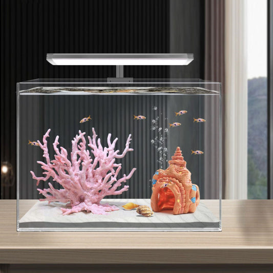 Artificial Coral Aquarium Decor - Resin Fish Tank Water Plant Ornament for Marine Aquascape and Underwater Landscape Decoration
