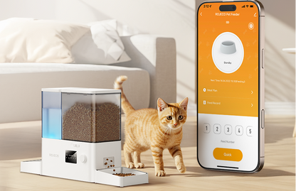Smart Automatic Pet Feeder Set – 8.5L WiFi APP Food Dispenser with 5L Feeding Storage and 3.5L Gravity Water Drinker