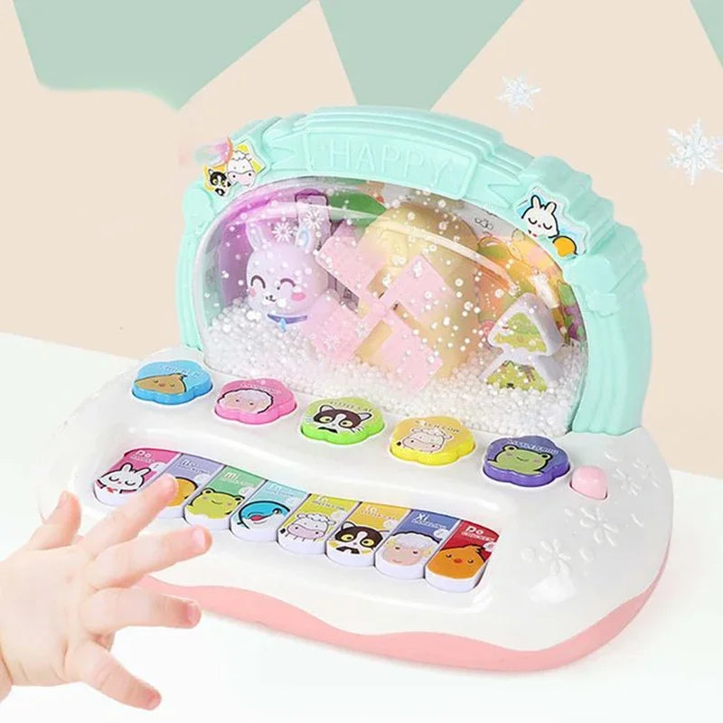 Electronic Piano Keyboard Toy-Musical Learning Instrument with Lights and Sounds for Kids Educational Development