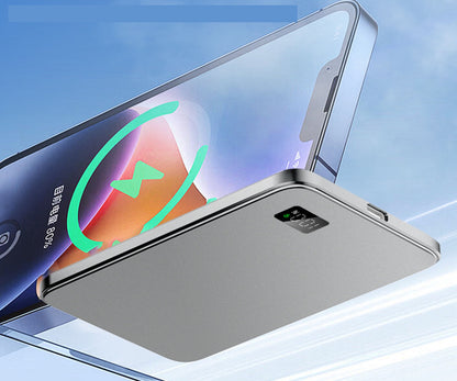Ultra-Thin Magnetic Power Bank for MagSafe – LED Fast Charging Portable Battery Pack for iPhone, Samsung & AirPods Travel Backup