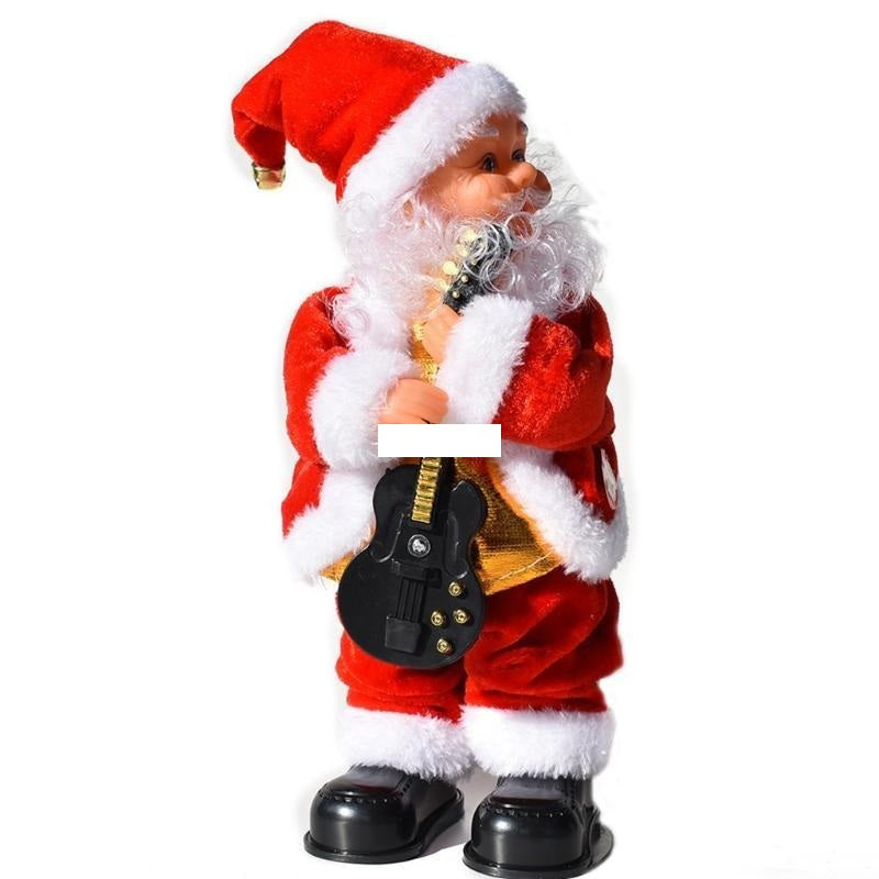Electric Singing Dancing Santa Doll – Funny Musical Shaking Christmas Toy with Moving Head and Feet, Perfect Holiday Ornament and Gift for Kids & Family