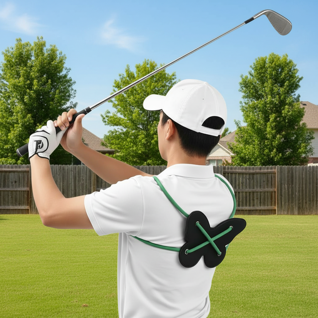 Rotating Butterfly Golf Swing Trainer – Flexibility, Rhythm, Tempo and Balance Practice Aid for Building Smoother, More Consistent Swing Mechanics