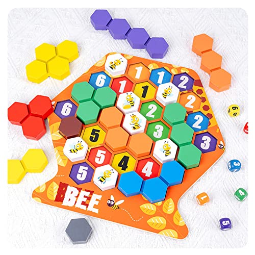 Honeycomb Building Puzzle Game – Versatile Children’s Educational Toy for Creative Construction, Pattern Learning, Problem Solving and Hands-On Family Play