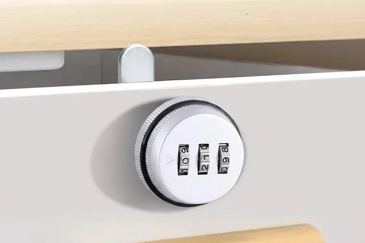 Combination Cam Lock – 3-Digit Keyless Zinc Alloy Cabinet and Drawer Security Lock for Mailboxes, Home Furniture and Storage Hardware