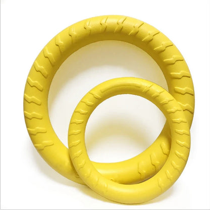 Floating Dog Ring Toy – Anti-Bite Flying Disc and Puller for Interactive Fetch, Training, Tugging and Aggressive Chewers