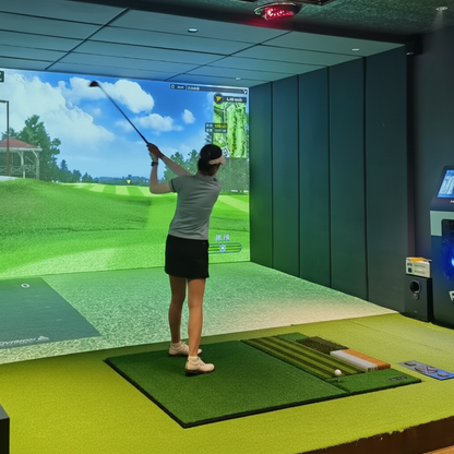 Golf Simulator Turf Mat – 1040x350MM Striated Swing Practice Surface for Indoor Training, Simulator Setups and Consistent Club Contact Feedback