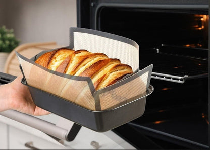 Reusable Silicone Bread Pan Liner – Nonstick Heat-Resistant Baking Mat for 9.5 x 5 Inch and 1.5LB Loaf Pans