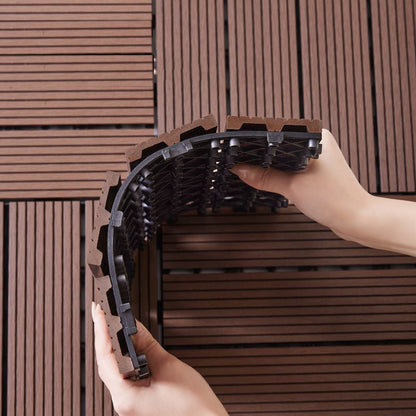 Raised Wood-Look Floor Mat – Moisture-Proof Anti-Fall Splicing Pad for Elderly and Pregnant Users with Safer Bathroom or Home Footing