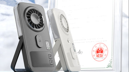 Portable Misting Handheld Fan – USB Rechargeable Personal Cooling Fan with Digital Display and Humidifier for Outdoor Summer Use