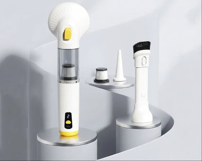 Wireless Handheld Vacuum – Strong-Suction Type-C Rechargeable Dust Buster with Pet Grooming Comb, Low-Noise Cleaning and Multi-Purpose Home or Car Use
