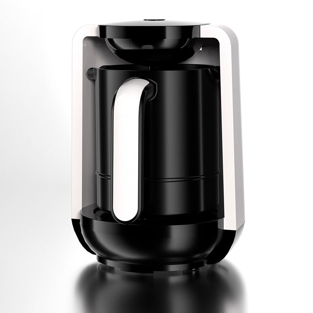 Automatic Turkish Coffee Maker – Electric Portable Mocha Coffee Machine and Hot Milk Pot for Rich Brews, Quick Heating and Home Use