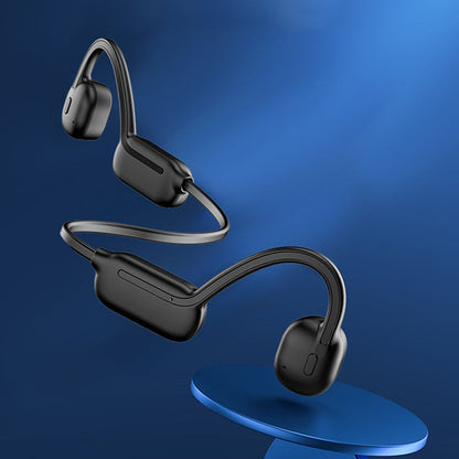 AI Bone Conduction Earphones – 32GB IPX8 Waterproof Bluetooth Headset with Built-In Microphone for Swimming, Running and Outdoor Sports