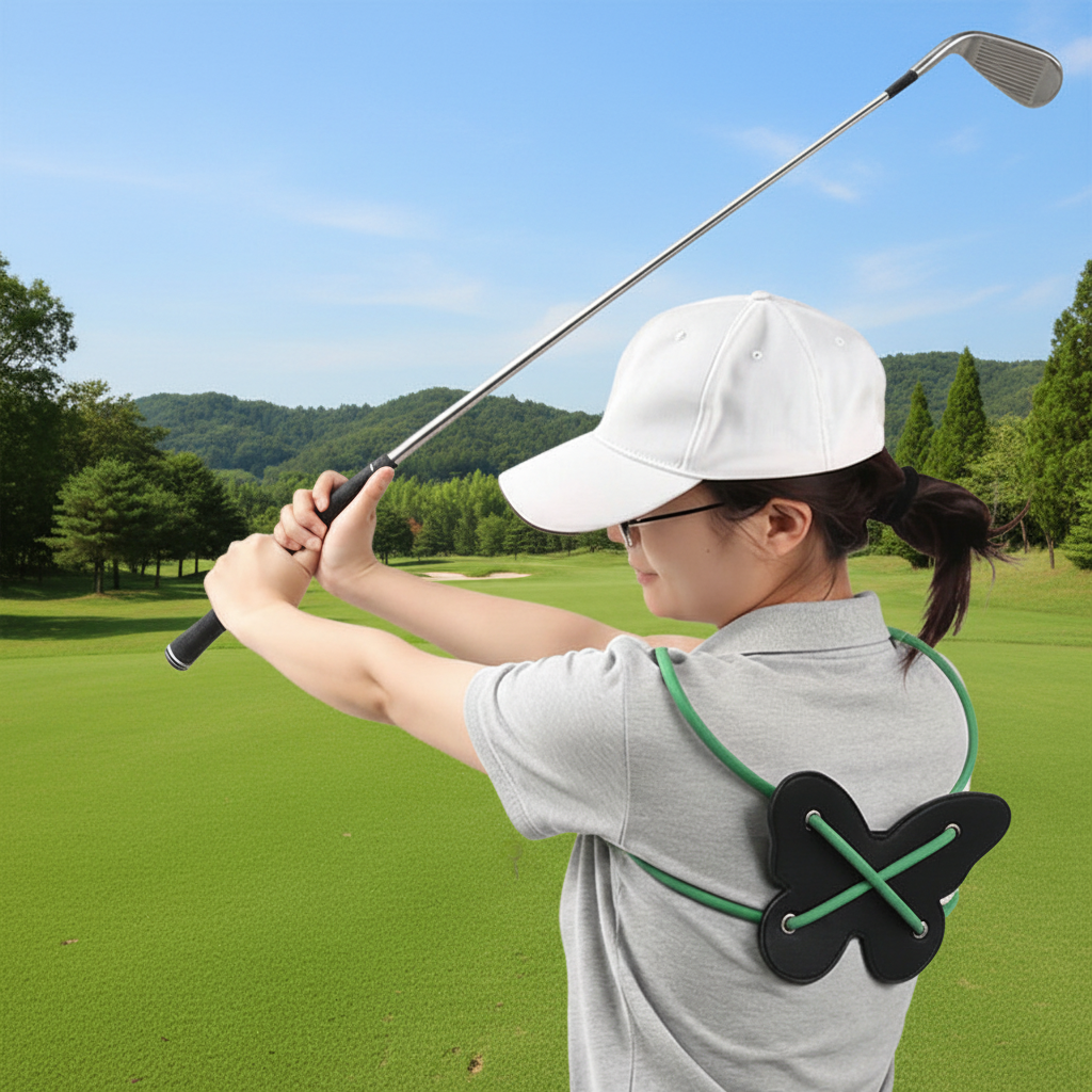 Rotating Butterfly Golf Swing Trainer – Flexibility, Rhythm, Tempo and Balance Practice Aid for Building Smoother, More Consistent Swing Mechanics