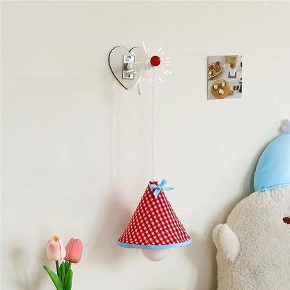 Warm Glow Wall Night Light – Cute Remote-Control Hanging Lamp for Bedroom Ambience and Cozy Decorative Lighting