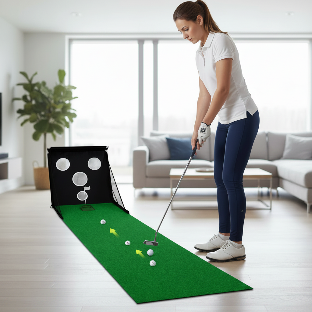 GM Multifunction Golf Chipping Trainer – Compact Indoor Practice Device for Improving Short-Game Accuracy, Touch, Distance Control and Consistent Chip Shots
