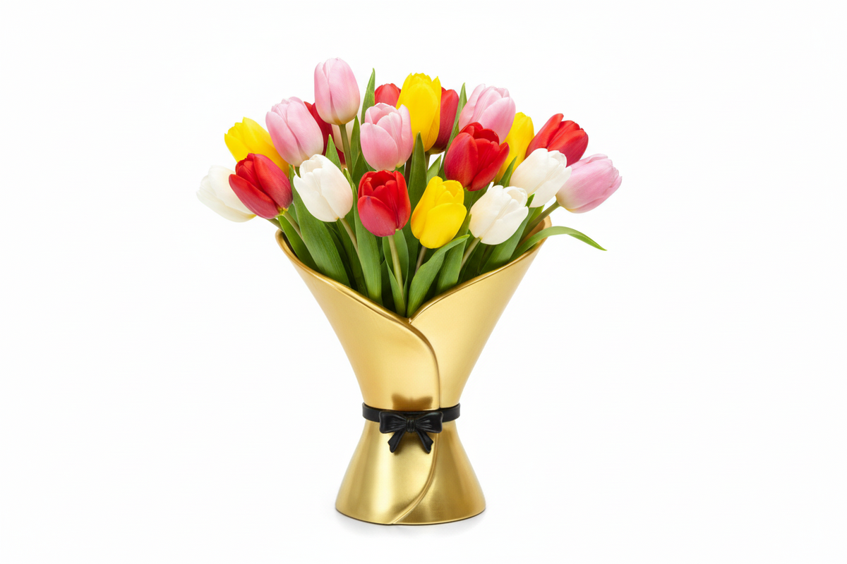 Handheld Flower Ware Kaleidoscope Vase – Artistic Bouquet Arrangement Box for Elegant Home, Bedroom & Decorative Displays