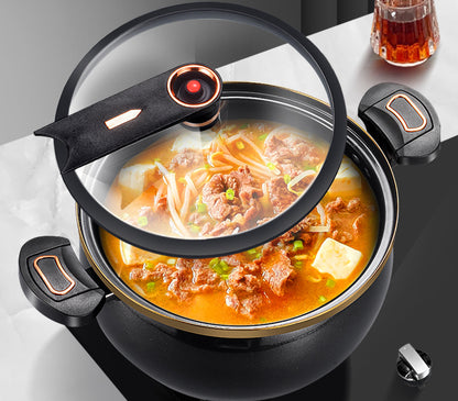 Micro Pressure Cooker – 7L Large 26CM Nonstick Pot for Stews, Soups and Family Meals on Induction or Gas Stoves