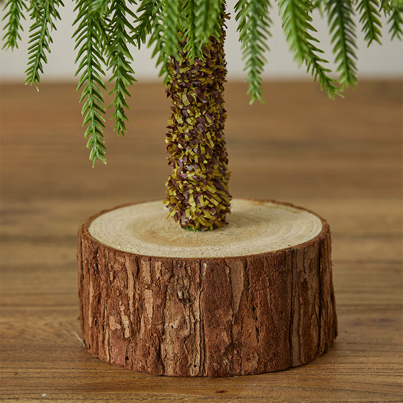 Nordic Twisted-Neck Christmas Tree – 40cm/60cm Tabletop Holiday Decoration for Home, Festive Mini Tree Ornament for Christmas & New Year Displays