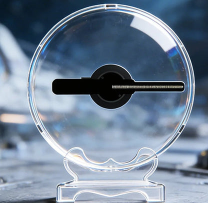 Mini 3D Holographic Advertising Fan – 20CM LED Hologram Display with App and Remote Control for Small Businesses and Home Decor