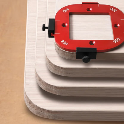 Aluminum Wood Router Templates Routing Guide Set – Precision Woodworking Arc Cutting Jig for Accurate Router Projects and DIY Carpentry.