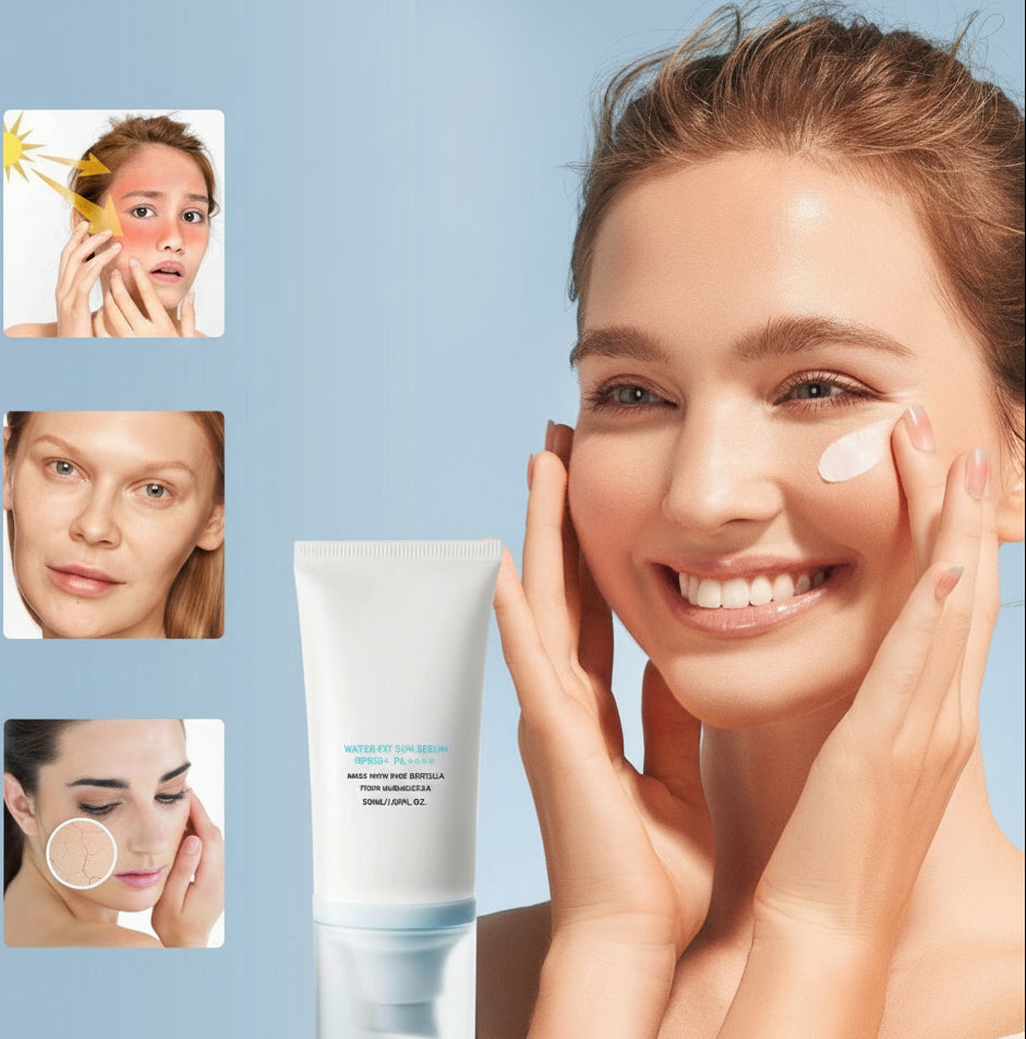 Centella Hyalu Cica Sunscreen Set – SPF50 Moisturizing Sun Serum and Cream for Hydrated Protected Skin