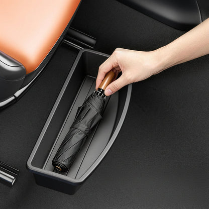 Under Seat Car Storage Box – Universal Removable Organizer for Seat-Bottom Accessories, Gadgets and Everyday Vehicle Interior Organization