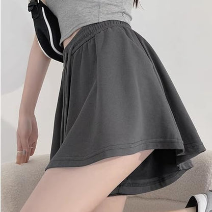 High-Waist Skort for Women – Wide-Leg Ballet-Inspired Summer Shorts with Casual All-Match Styling for Running, Travel and Everyday Outfits
