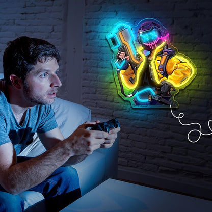 Joker Gamer Neon Sign – USB Anime LED Wall Light for Gaming Rooms, Bars, Garages and Bedrooms with Bold Character-Inspired Decor