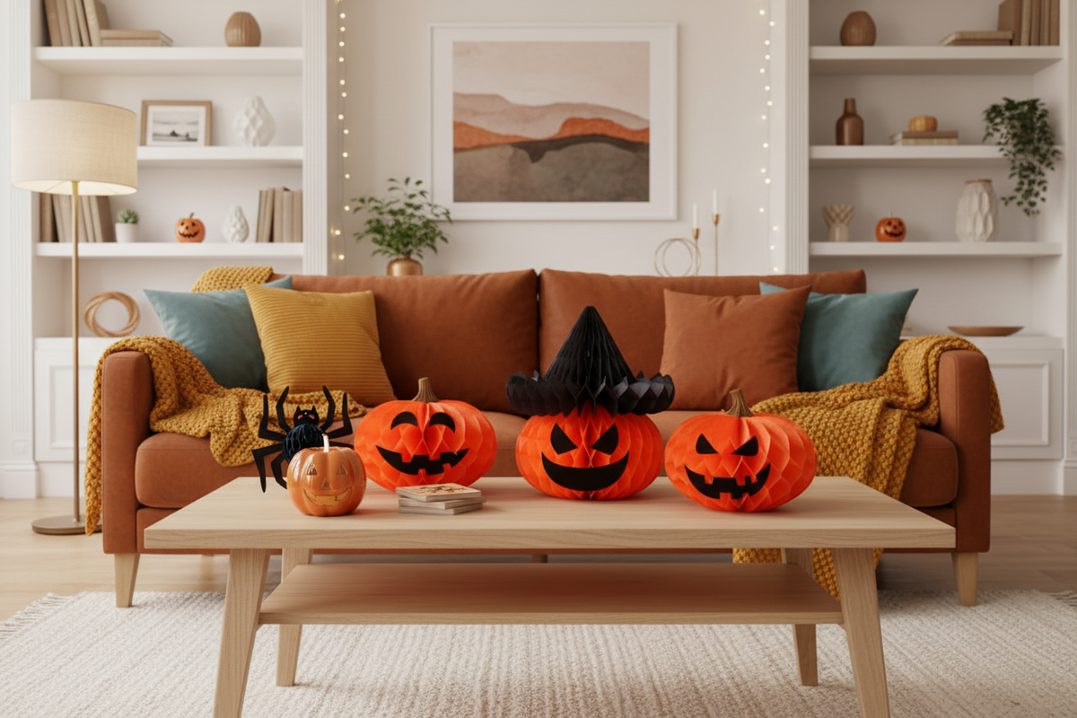 Foldable Bat Paper Lantern – Classic Halloween Hanging Decoration for Indoor and Outdoor Parties, Haunted Displays and Spooky Holiday Atmosphere