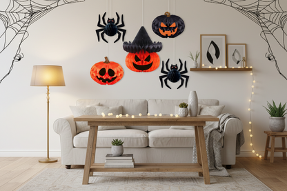 Foldable Bat Paper Lantern – Classic Halloween Hanging Decoration for Indoor and Outdoor Parties, Haunted Displays and Spooky Holiday Atmosphere