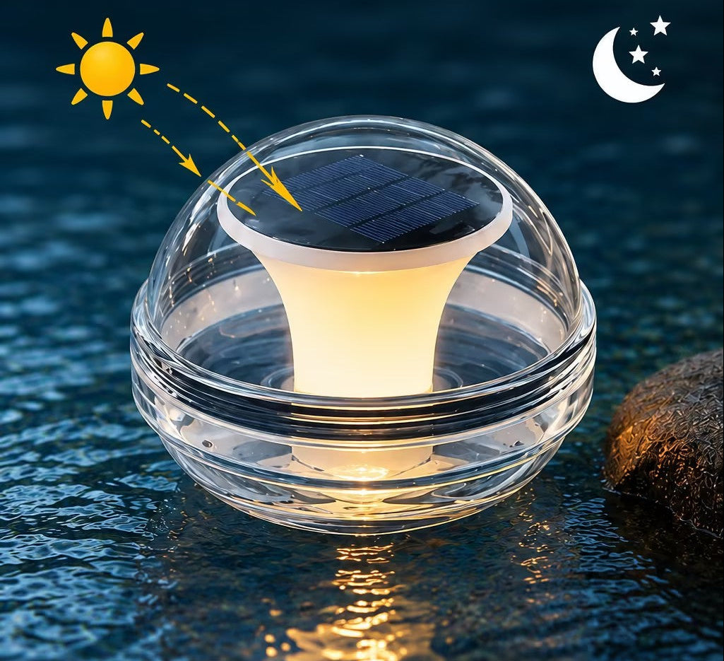 Solar Pool Light – Rechargeable Waterproof Swimming Pool and Pond Lamp with Three Adjustable Lighting Modes for Spa and Garden Decor