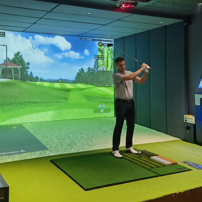 Golf Simulator Turf Mat – 1040x350MM Striated Swing Practice Surface for Indoor Training, Simulator Setups and Consistent Club Contact Feedback