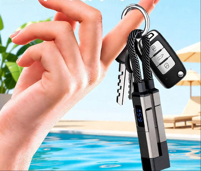 Keychain Charging Cable – 4-in-1 65W Compact Multi-Connector USB Charging Cord for Phones, Tablets and Devices While Traveling or Everyday Carry