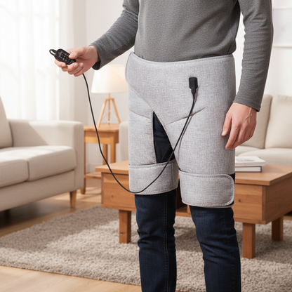 Red Light Heated Hip Support – Electric Vibration Massager for Thigh, Buttock and Muscle Relaxation with Comfortable Warmth for Home Recovery