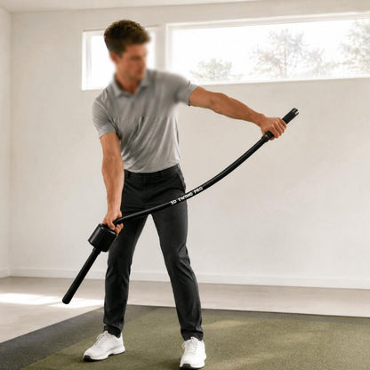 Golf Warm-Up Swing Stick – Portable Inertia Trainer for Finding Center of Gravity, Improving Tempo, Balance and Pre-Round Practice