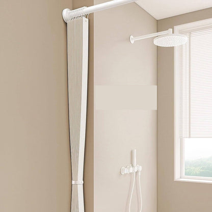 Blackout Door Curtain – Accordion Folding Room Divider Curtain for Doorways & Closets, Pleated Fabric Panel with Hooks