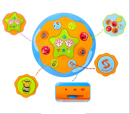 Tummy Time Toy - 4-in-1 Musical Sea Animal Projector for Crawling Practice, Sensory Development and Infant Learning