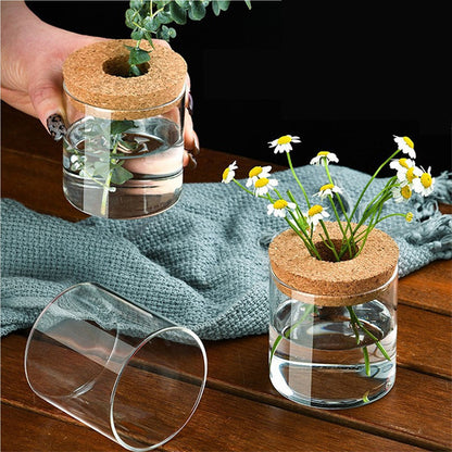 Glass Vase Propagation Station – Tabletop Hydroponic Plant Rack for Cuttings, Indoor Greenery and Stylish Home or Office Decor