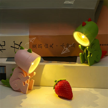 Mini LED Folding Desk Pet Lamp – Cute Adjustable Portable Night Light for Bedroom, Study Desk & Living Room Decorative Lighting