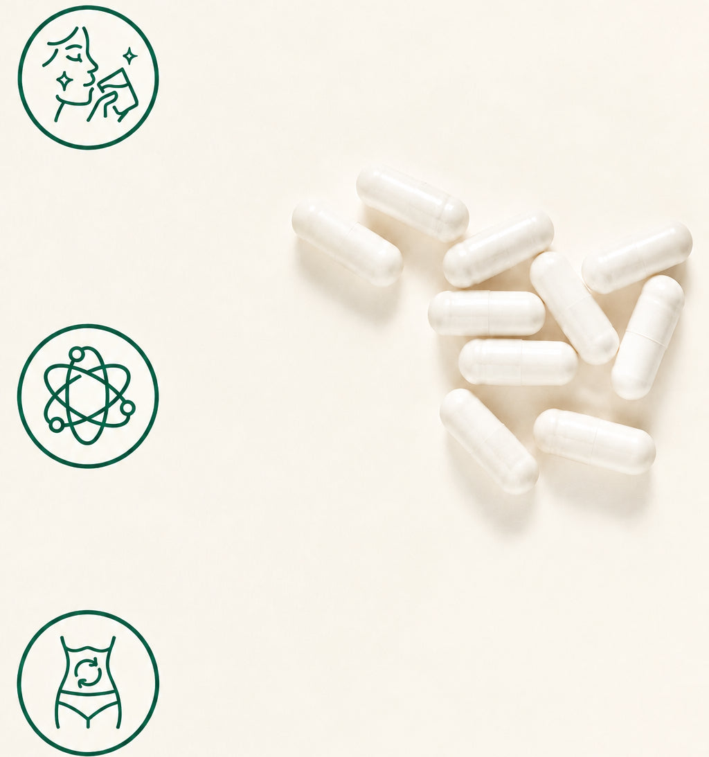 Multi Collagen Peptides Capsules – 240-Count Types I, II, III, V and X with Biotin, Vitamin C and Hyaluronic Acid