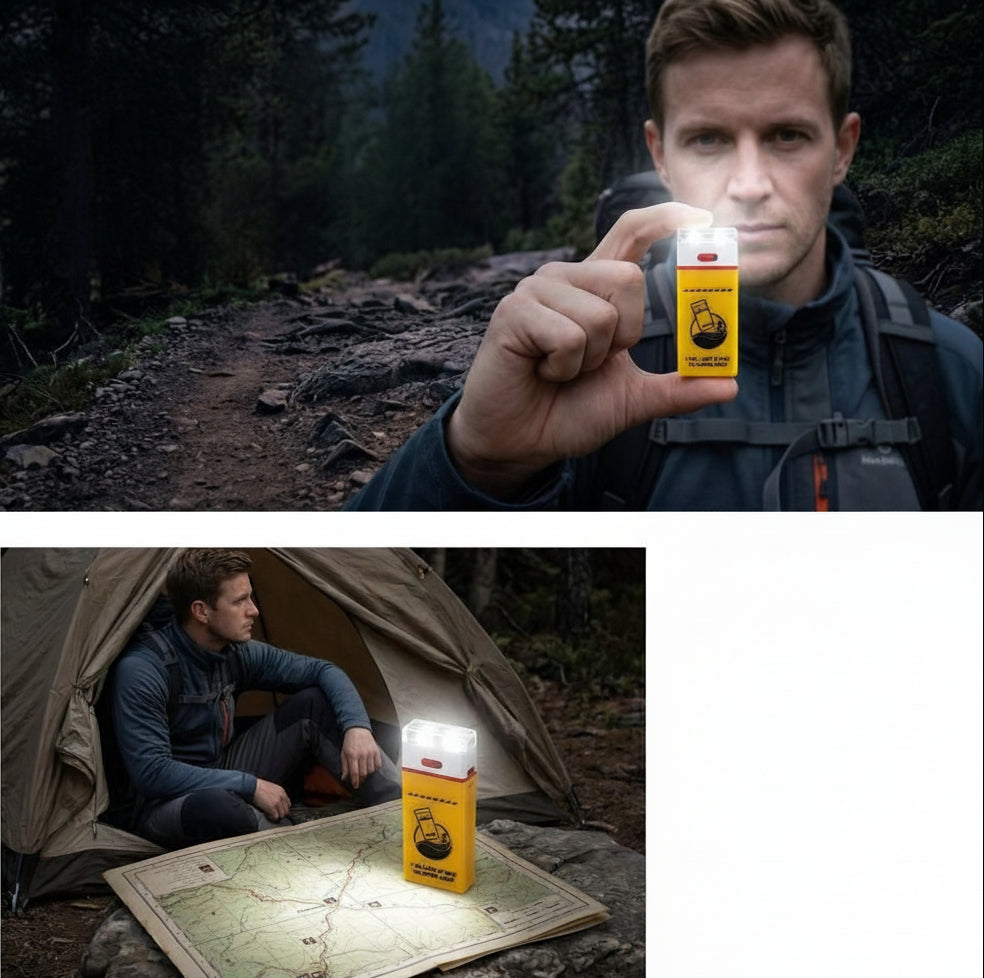 Emergency Saline Water LED Lamp – Compact Water-Activated Light with Water-Resistant Design, Maintenance-Free Operation and No Charging Required