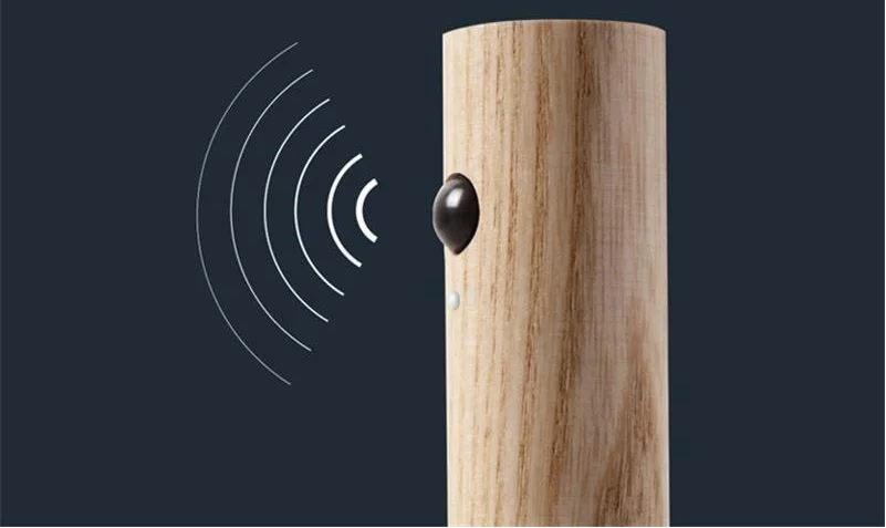 Rechargeable Wooden Motion Sensor Wall Light – Wireless USB LED Night Lamp for Hallways, Bedrooms, Stairs and Convenient Hands-Free Illumination