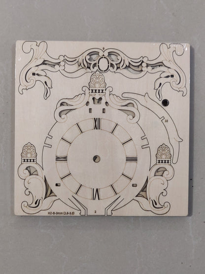 DIY Wooden Clock Puzzle Model Kit – 3D DIY Desktop Architectural Building Blocks with Functional Clock for Home Decor and Gifts