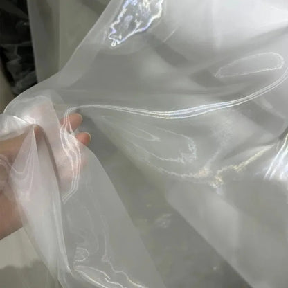 Sheer Organza Fabric Roll – Lightweight Flowing Decorative Tulle for Wedding Backdrops, Event Draping and Elegant DIY Crafts