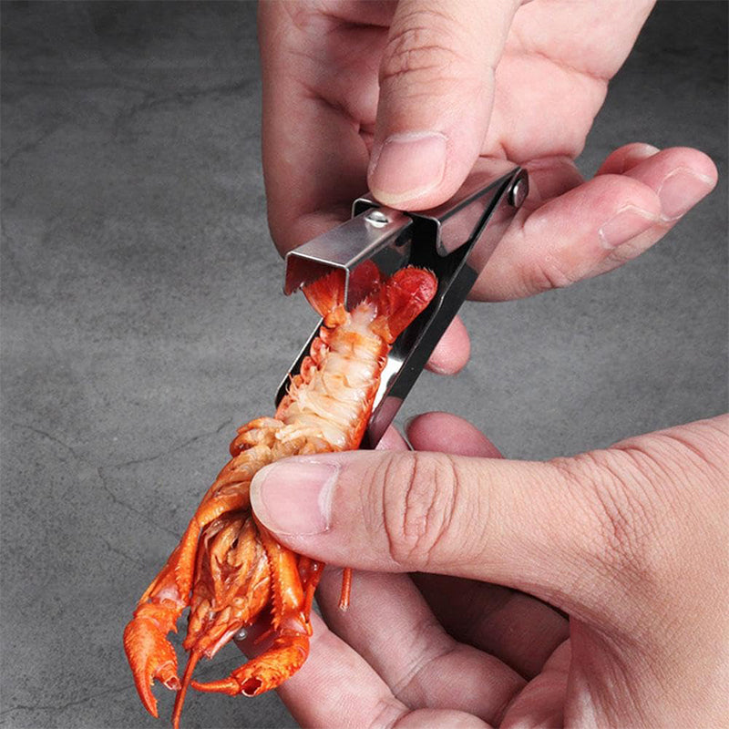 Stainless Steel Crawfish Peeler – Easy Seafood Shelling Tool for Crayfish, Lobster and Kitchen Food Preparation, Compact Cooking Gadget