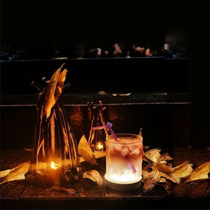 Handmade Stone Branch Night Light – Retro Ecological LED Ambient Lamp for Desktops, Bars and Counters with Artistic Natural Home Decor