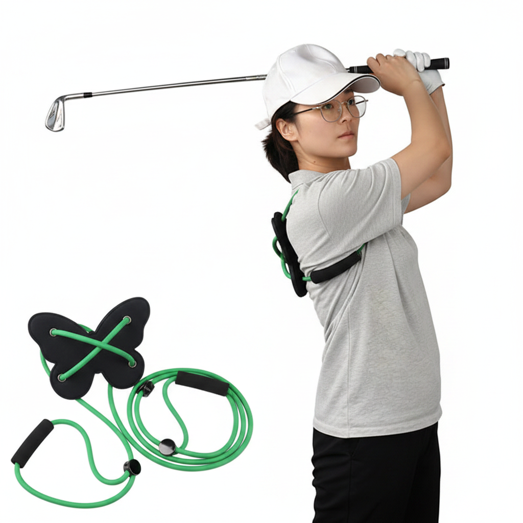 Rotating Butterfly Golf Swing Trainer – Flexibility, Rhythm, Tempo and Balance Practice Aid for Building Smoother, More Consistent Swing Mechanics